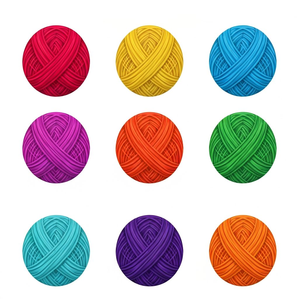 Quality crochet materials clipart